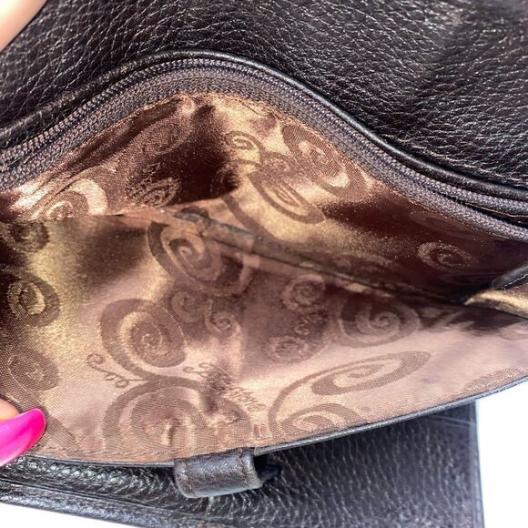 Brighton Leather Weave Wallet Brown - Picture 8 of 8